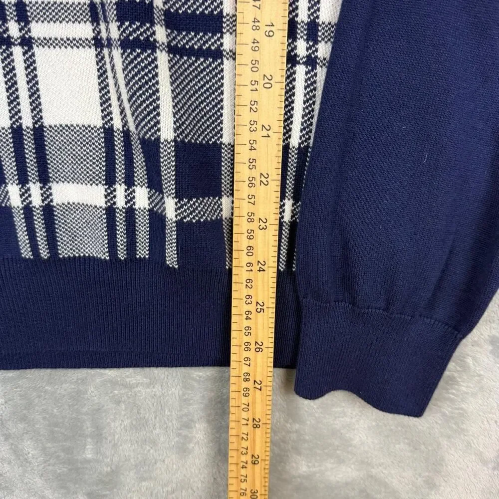 Unbranded Men's Navy and Blue Jumper